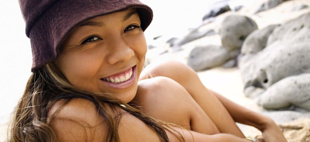 Woman with a great smile